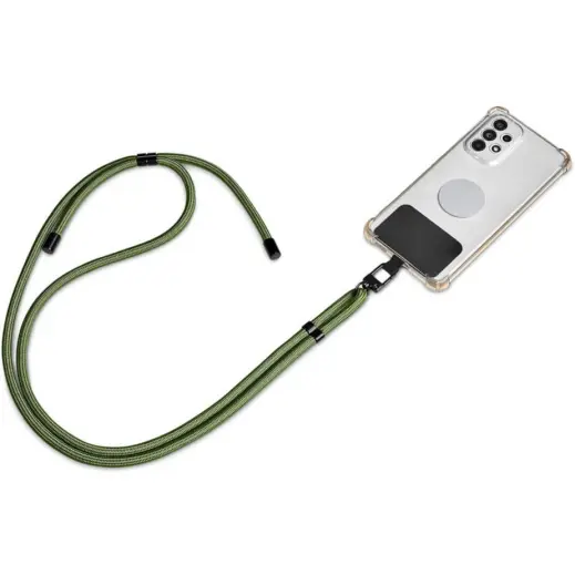 Altitude Resort Crossbody Phone Strap in Pouch - Military Phone
